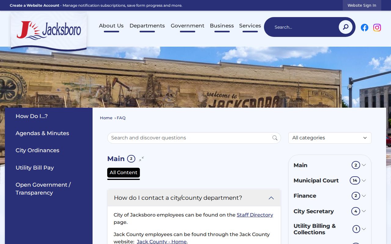 Jack County traffic warrant contact, Jacksboro Municipal Court FAQ